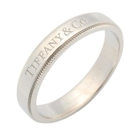 Tiffany & Co. Milgrain Ring, Pt950 Platinum, Men's and Women's, Silver