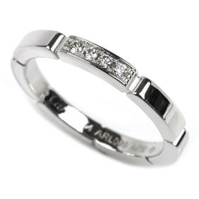 CARTIER Cartier 18K White Gold Maillon Panthère 4-Piece Diamond Ring, B4080454, Size 14, 54mm,