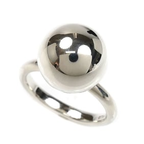 TIFFANY & Co. Tiffany Silver 925 Hardware Ball Ring, Size 8, 4.5g, Women's