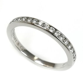 TIFFANY & Co. Tiffany Pt950 Platinum Half Eternity Ring with Diamonds, Size 10, 3.0g, Women's