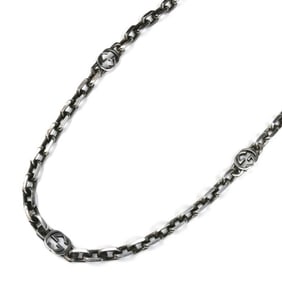 GUCCI Men's Silver 925 Interlocking G Necklace (Product Code: 616941 J8400 0811) - 56.7g, 60cm