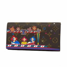 Louis Vuitton Monogram Portefeuille Sarah NM Long Wallet M69747 Brown Women's