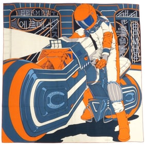 Like new Hermès Carre Jean 140 Mysterious Rider Cashmere and Silk Multicolor Scarf Muffler 1095