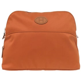 Unused Hermès Bolide Pouch 31 Orange Cotton 0267 HERMES