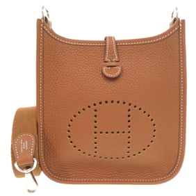Unused Hermès Evelyn TPM Amazon Shoulder Bag with Short Strap, Taurillon Clemence Leather, Gold,