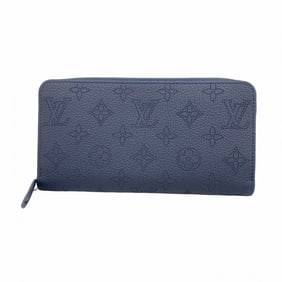 Louis Vuitton Mahina Zippy Wallet M14569 Navy Women's