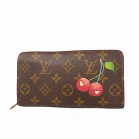 Louis Vuitton Monogram Cherry Long Wallet in Collaboration with Takashi Murakami, Porte Monne Zip