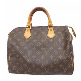 Louis Vuitton Monogram Speedy 30 Handbag M41108 Brown Women's