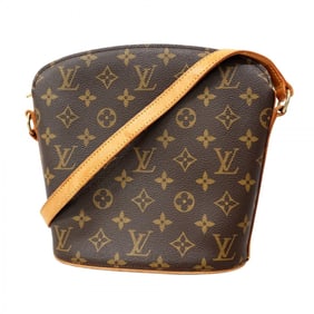 Louis Vuitton Monogram Drouot Shoulder Bag M51290 Brown Women's