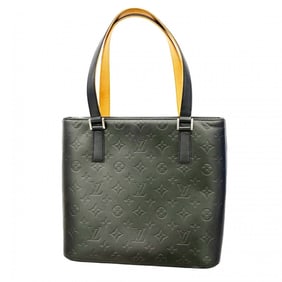Louis Vuitton Monogram Matte Stockton Tote Bag M55112 Noir Women's