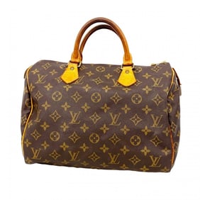 Louis Vuitton Monogram Speedy 30 Handbag M41108 Brown Women's