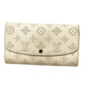 Louis Vuitton Mahina Portefeuille Iris Long Wallet M60177 White Women's
