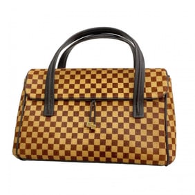 Louis Vuitton Damier Sauvage Lion Handbag M92131 Ebene Women's
