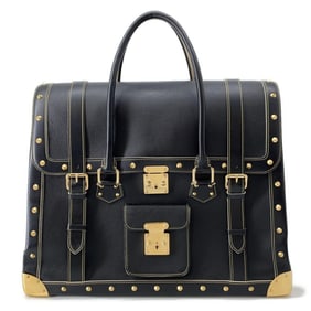 Louis Vuitton Boston Bag, Suhali Leather Extravagan M91800, Black