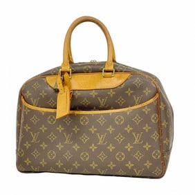 Louis Vuitton Monogram Deauville Handbag M47270 Brown Women's