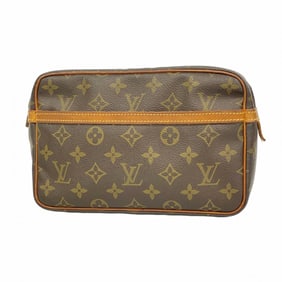 Louis Vuitton Monogram Compiègne 23 Clutch Bag M51847 Brown Men's/Women's