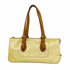 Louis Vuitton Vernis Rosewood Avenue Handbag M93508 Pearl Women's