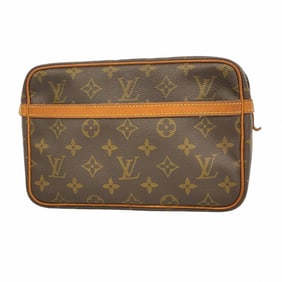 Louis Vuitton Monogram Compiègne 23 Clutch Bag M51847 Brown Men's/Women's