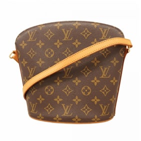 Louis Vuitton Monogram Drouot Shoulder Bag M51290 Brown Women's