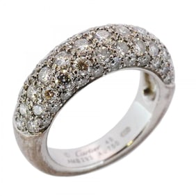 Cartier Etincel Half Eternity Pavé Ring in 18K White Gold with Diamonds, #45 for Women