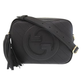 Like new Gucci Blondie 742360 leather black shoulder bag 0510 GUCCI