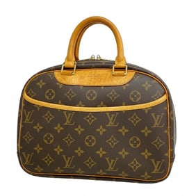 Louis Vuitton Monogram Trouville Handbag M42228 Brown Women's