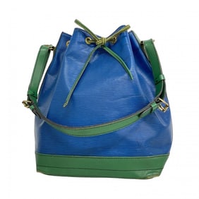Louis Vuitton Epi Two-Tone Noe Shoulder Bag M44044 in Toledo Blue, Borneo Green, and Castilian Red