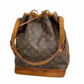 Louis Vuitton Monogram Noe Shoulder Bag M42224 Brown Women's