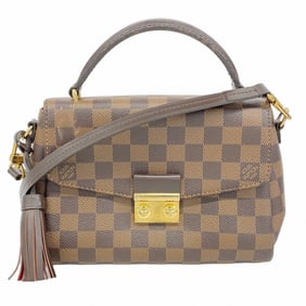 Louis Vuitton Damier Croisette Handbag N53000 Ebene 2-Way Bag for Women