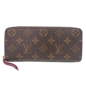 Louis Vuitton Portefeuille Clemence Women's Long Wallet M60742 Monogram Fuchsia