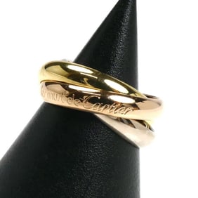 CARTIER les must de Cartier Trinity Ring, 18K Yellow Gold/Pink Gold/White Gold, Size 10.5, 51cm,