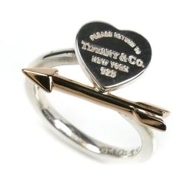 TIFFANY & Co. Tiffany Love Struck Heart Ring in 925 Sterling Silver and 18K Pink Gold, 71041697,