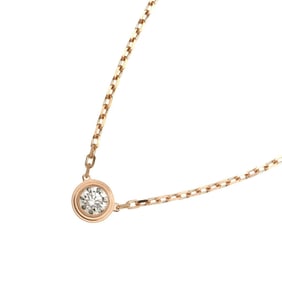 Cartier d'Amour Diamond Necklace, Large, LM, 41cm, 18K PG, 750 Pink Gold.