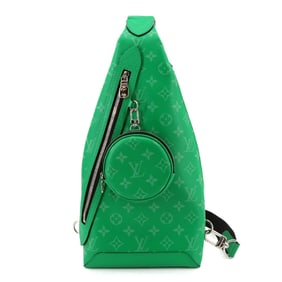 Louis Vuitton Taiga Rama Duo Sling Bag, Cactus Green, M31000 RFID Bag