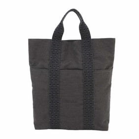 Hermes Hermès Herline Cabas Tote Bag in Gray Canvas