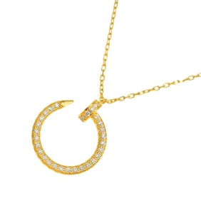 Cartier Juste Un Clou Diamond Necklace, 45cm, 18K Yellow Gold (750)