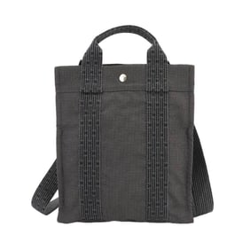 Hermes Her Line Sac Ad PM Backpack Canvas Gray