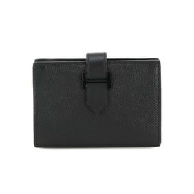 Hermes Hermès Bearn Monochrome So Black Card Case, Epson, B Stamp, Mini Case