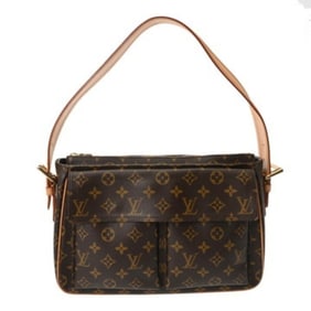LOUIS VUITTON Monogram Viva Cite GM Brown M51163 Women's Canvas Shoulder Bag