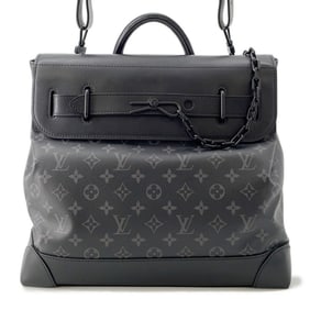 Louis Vuitton Monogram Eclipse Steamer PM Handbag M44731 LOUIS VUITTON 2-way Black