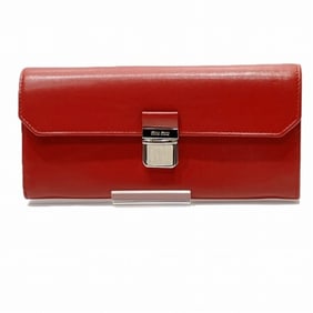 Miu Miu Miu 5MH379 Plate Pass Long Wallet for Women