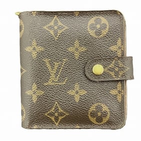 Louis Vuitton Monogram Compact Zip Bi-fold Wallet M61667 for Men and Women