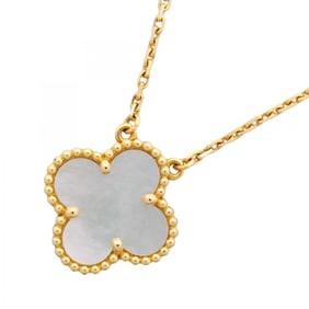 Van Cleef & Arpels Alhambra Necklace in 18K Yellow Gold with Mother-of-Pearl for Women, P1379252