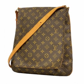 Louis Vuitton Monogram Musette Shoulder Bag M51256 Brown Women's