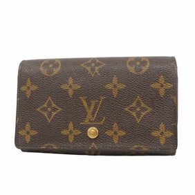 Louis Vuitton Monogram Porte Monnaie-Vieux-Tresor Wallet M61730 Brown Women's