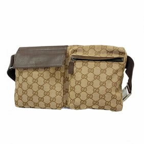 Gucci GG Canvas Waist Bag 28566 Brown for Men and Women