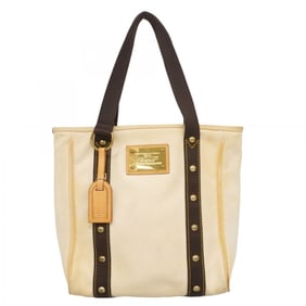 Louis Vuitton Antigua Cabas MM Tote Bag M40036 Ecru Women's