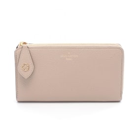 Louis Vuitton Portefeuille Comet L-shaped zipper long wallet in Taurillon leather, women's, beige,