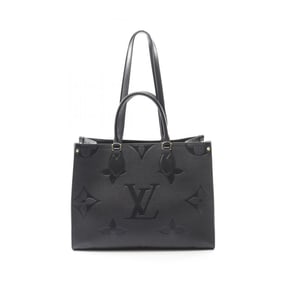 Louis Vuitton On the Go MM Tote Bag in Monogram Empreinte Leather, Black, M45595
