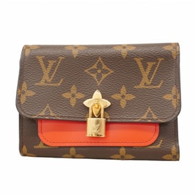 Louis Vuitton Monogram Portefeuille Flower Compact Wallet M62567 Coquelicot Women's